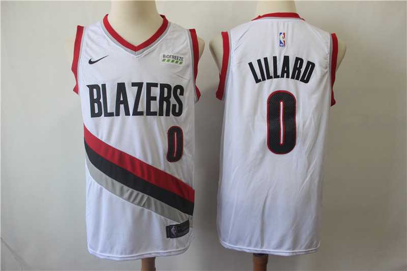 Blazers 0 Damian Lillard White Swingman Jersey,We sell and wholesale Blazers 0 Damian Lillard White Swingman Jersey on line form chian!